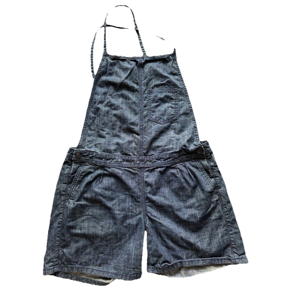 Wrangler Women’s Denim Overall Shortalls Bibs Spaghetti Straps Open Back Size 9
